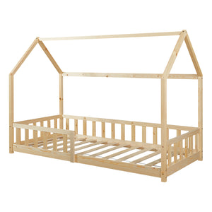 Kinderbed Hesel huisbed met uitvalbeveiliging [en.casa]