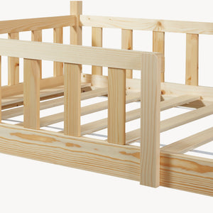 Kinderbed Hesel huisbed met uitvalbeveiliging [en.casa]