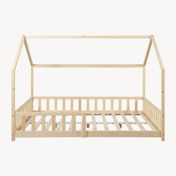 Kinderbed Hesel huisbed met uitvalbeveiliging [en.casa]