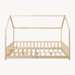 Kinderbed Hesel huisbed met uitvalbeveiliging [en.casa]
