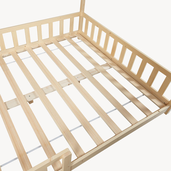 Kinderbed Hesel huisbed met uitvalbeveiliging [en.casa]