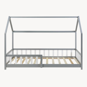 Kinderbed Hesel huisbed met uitvalbeveiliging [en.casa]