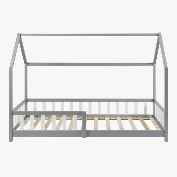 Kinderbed Hesel huisbed met uitvalbeveiliging [en.casa]