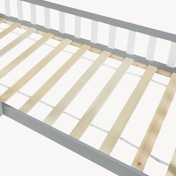 Kinderbed Hesel huisbed met uitvalbeveiliging [en.casa]
