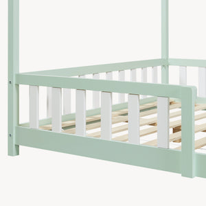 Kinderbed Hesel huisbed met uitvalbeveiliging [en.casa]