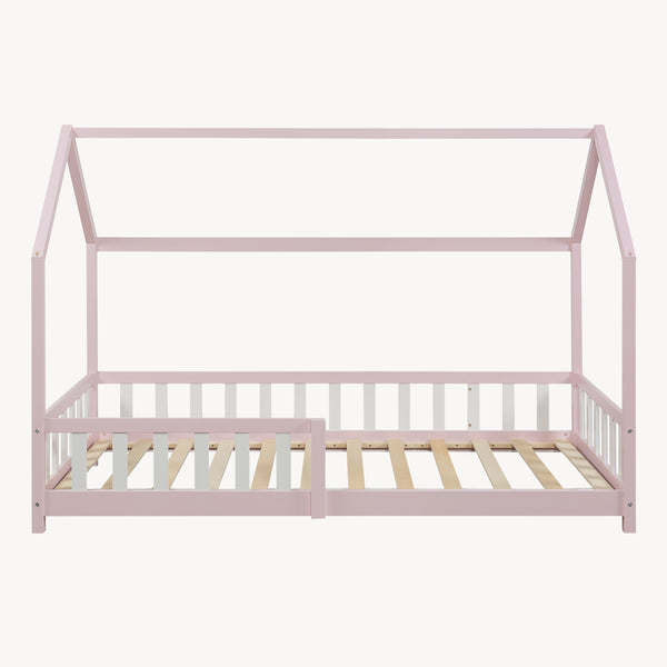 Kinderbed Hesel huisbed met uitvalbeveiliging [en.casa]