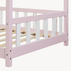 Kinderbed Hesel huisbed met uitvalbeveiliging [en.casa]