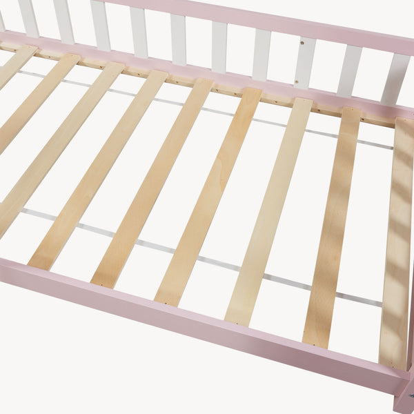 Kinderbed Hesel huisbed met uitvalbeveiliging [en.casa]