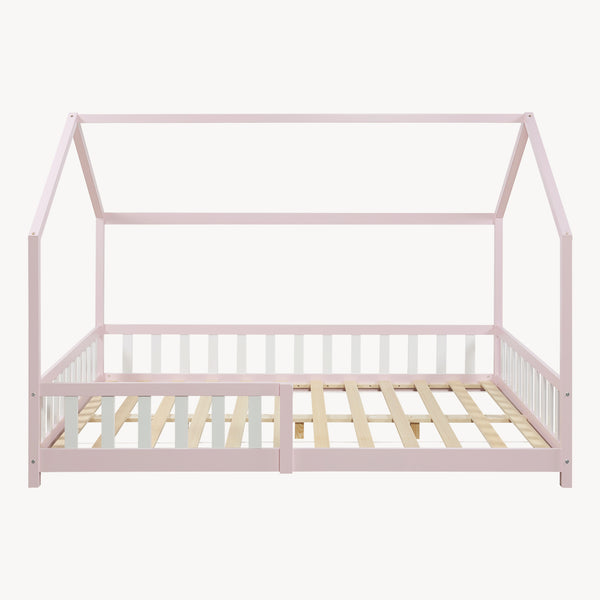 Kinderbed Hesel huisbed met uitvalbeveiliging [en.casa]