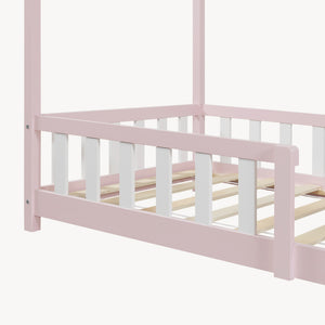 Kinderbed Hesel huisbed met uitvalbeveiliging [en.casa]