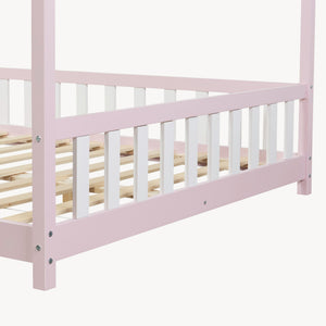Kinderbed Hesel huisbed met uitvalbeveiliging [en.casa]