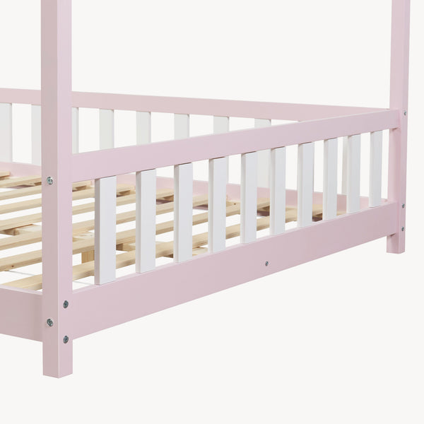 Kinderbed Hesel huisbed met uitvalbeveiliging [en.casa]