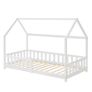 Kinderbed Hesel huisbed met uitvalbeveiliging [en.casa]