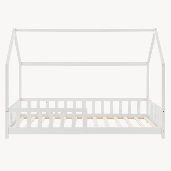 Kinderbed Hesel huisbed met uitvalbeveiliging [en.casa]