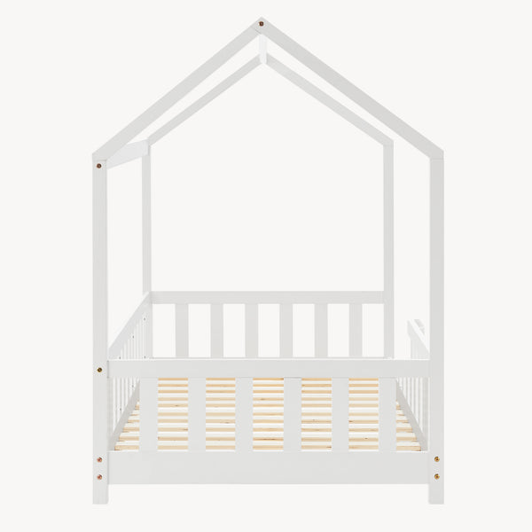 Kinderbed Hesel huisbed met uitvalbeveiliging [en.casa]