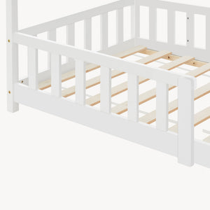 Kinderbed Hesel huisbed met uitvalbeveiliging [en.casa]