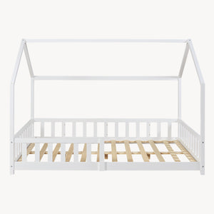 Kinderbed Hesel huisbed met uitvalbeveiliging [en.casa]