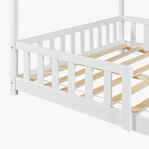 Kinderbed Hesel huisbed met uitvalbeveiliging [en.casa]