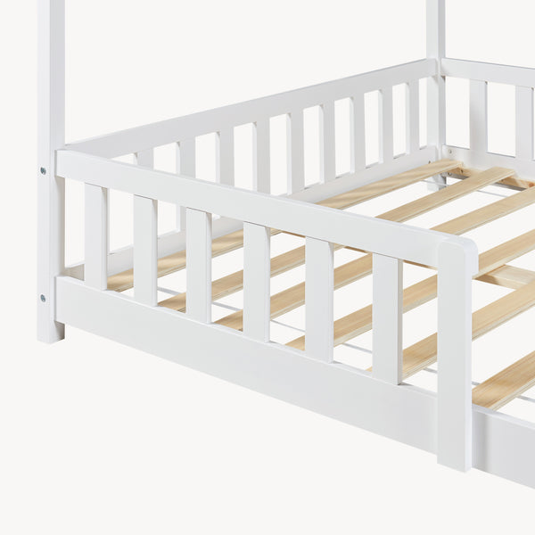 Kinderbed Hesel huisbed met uitvalbeveiliging [en.casa]