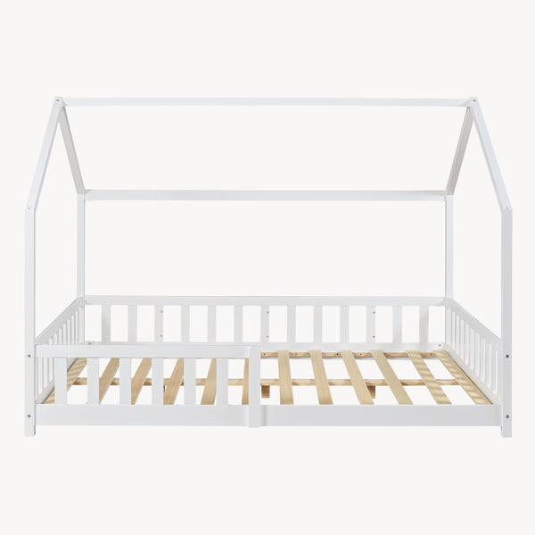 Kinderbed Hesel huisbed met uitvalbeveiliging [en.casa]