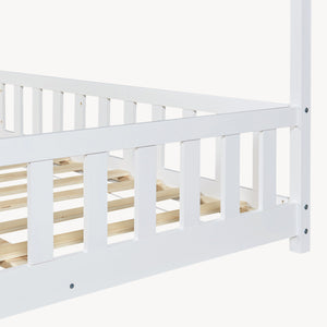 Kinderbed Hesel huisbed met uitvalbeveiliging [en.casa]