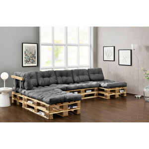 Kussenset voor binnen 4 palletkussens en 6 rugkussens - 4 varianten