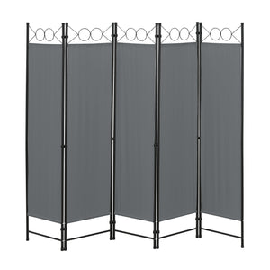 Raumteiler Saragossa 5 - teilig 200x171 cm versch. Farben en.casa - premiumXL