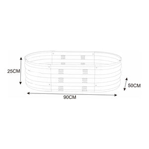 Jardinière surélevée Alfedena acier galvanisé anthracite casa.pro