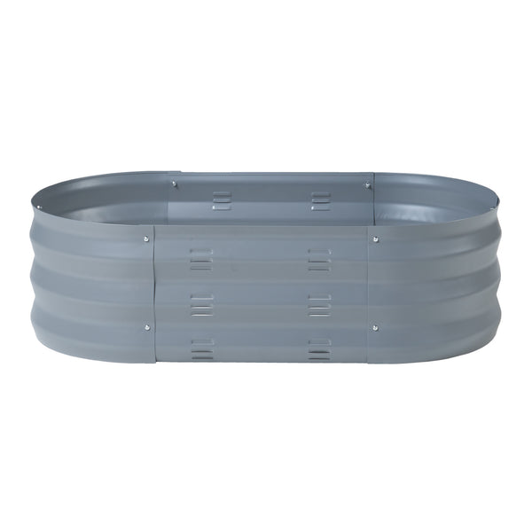 Jardinière surélevée Alfedena acier galvanisé anthracite casa.pro