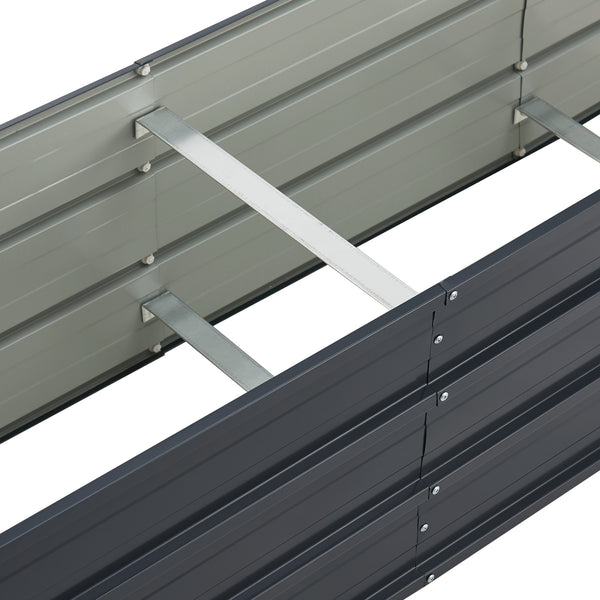 [en.casa] Moestuinbak Nijmegen staal antracietgrijs - 3 varianten