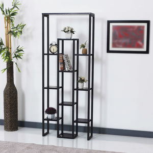 Pflanzregal Blaavandshuk 150 x 60 x 19 cm Zwart / Marmer - Optiek [en.casa] - premiumXL