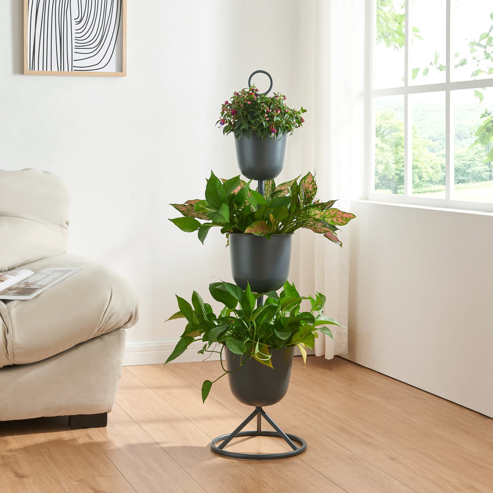 Blumenständer Alphen met bloempotten metaal [en.casa] - premiumXL