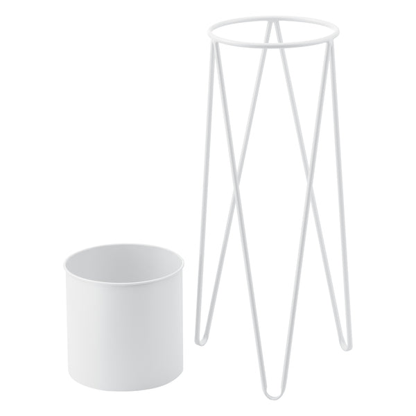 Set de 2 Supports de Plante Cache-pot Pot de Fleur Bac à Fleurs Vase Pieds Épingles à Cheveux Métal Tailles Différentes [en.casa] 