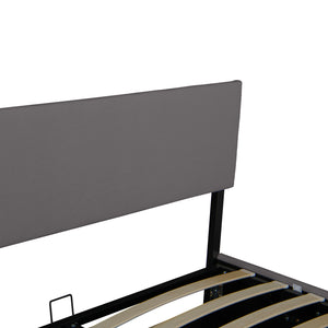 Lit coffre Juva rembourré avec velours côtelé Corium  