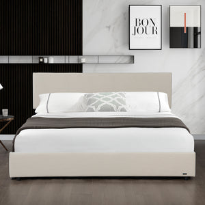 Lit capitonné Juva avec matelas à mousse froid 