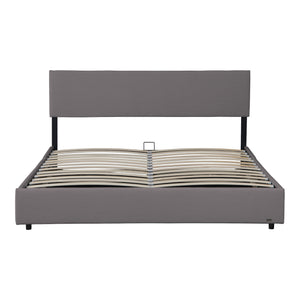 Lit capitonné Juva avec matelas à mousse froid 