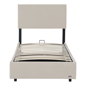 Lit capitonné Juva avec matelas à mousse froid 