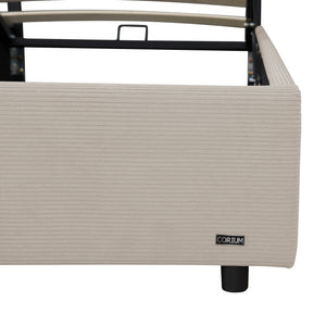 Lit capitonné Juva avec matelas à mousse froid 