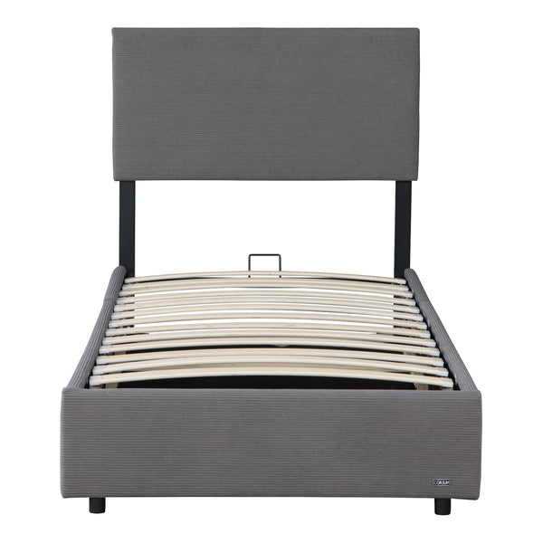 Lit capitonné Juva avec matelas à mousse froid 