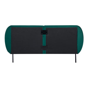 Lit capitonné Porvoo avec matelas à mousse froid [en.casa]