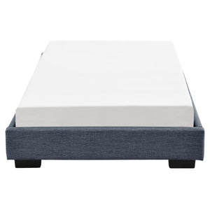 Lit Moderne Rembourré avec Similicuir avec Matelas Corium 