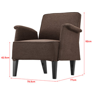 Fauteuil de salon Diespeck 82 x 78,5 x 77 cm [en.casa]