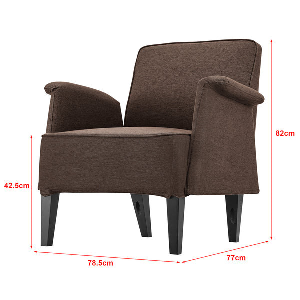 Fauteuil de salon Diespeck 82 x 78,5 x 77 cm [en.casa]