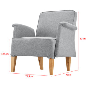 Fauteuil de salon Diespeck 82 x 78,5 x 77 cm [en.casa]