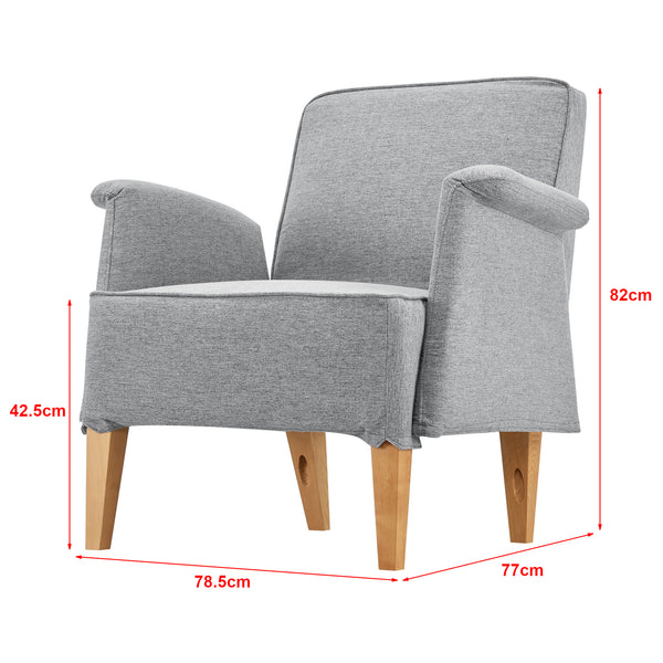 Fauteuil de salon Diespeck 82 x 78,5 x 77 cm [en.casa]
