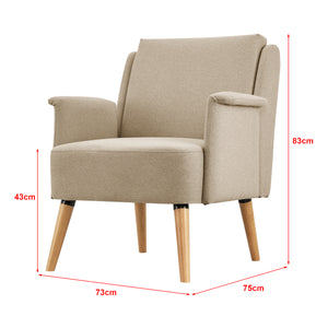 Fauteuil de salon Edling 83 x 73 x 75 cm [en.casa]