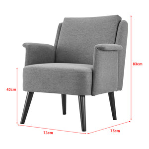 [en.casa] Fauteuil Edling 83x73x75 cm - 3 varianten