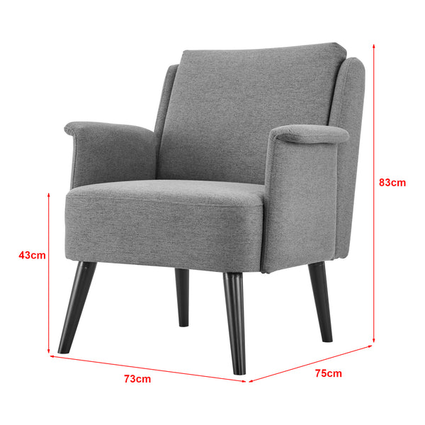 [en.casa] Fauteuil Edling 83x73x75 cm - 3 varianten