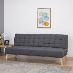 Slaapbank Pukkila 180x86x81 cm Textiel [en.casa]