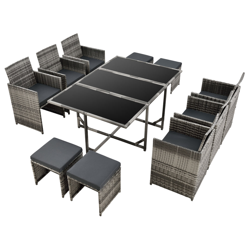 Polyrattan zitgroep Laredo XL div. kleuren [en.casa] - premiumXL